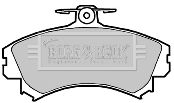BORG & BECK Комплект тормозных колодок, дисковый тормоз BBP2151
